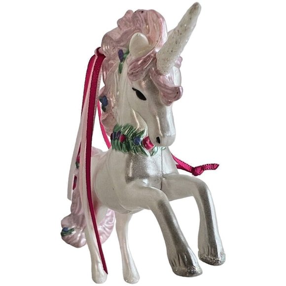 Hallmark Keepsake Christmas Ornament Stunning Unicorn White Pink 2019 In Box - Picture 5 of 11